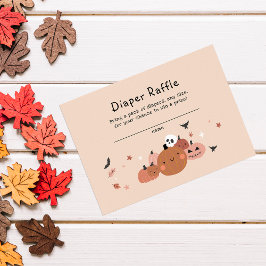 Tarjeta De Recepción Cuesta Un Pequeño Boo Diaper De Halloween Raffle