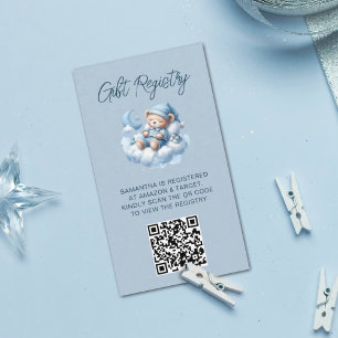 Tarjeta De Recepción Cuidada acuarela oso ducha bebé Registro de código