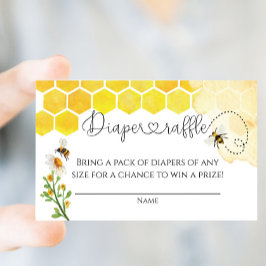 Tarjeta De Recepción Cuidada acuática miel abeja honeycomb Raffle Ticke