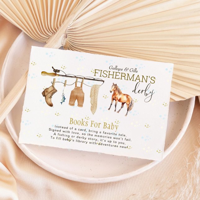 Tarjeta De Recepción Cuidada pesca derby Baby Shower Books para el bebé (Subido por el creador)