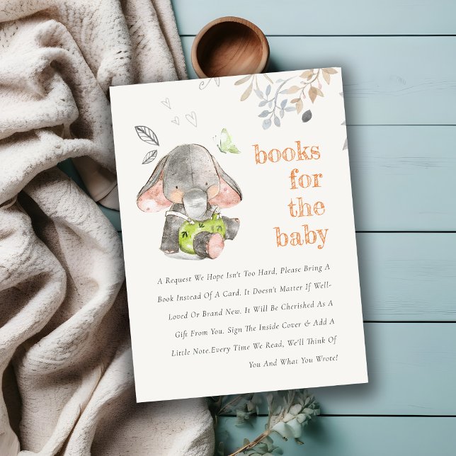 Tarjeta De Recepción Cuidados Libros De Foliage De Elefantes Para Baby  (Subido por el creador)