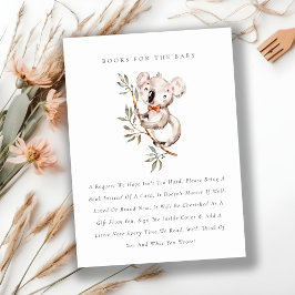 Tarjeta De Recepción Cuidados Libros De Foliage De Koala Para Baby Show