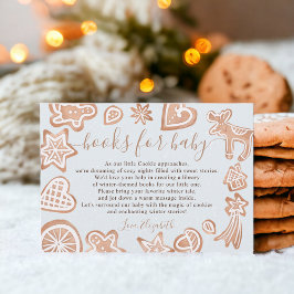 Tarjeta De Recepción Cuidados libros de galletas de Navidades de invier