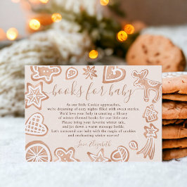 Tarjeta De Recepción Cuidados libros de galletas de Navidades de invier