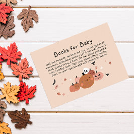 Tarjeta De Recepción Cuidados libros de Halloween para bebé