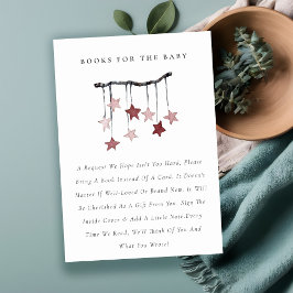 Tarjeta De Recepción Cuidados libros móviles Rubor Star para Baby Showe
