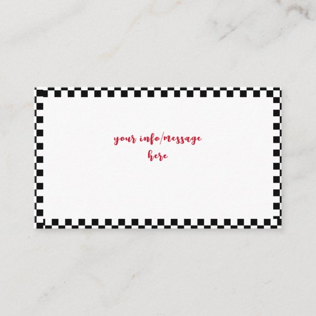 Tarjeta De Recepción cumpleaños de autos de carreras (Anverso)