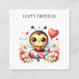 Tarjeta De Recepción Cumpleaños de piloto abeja