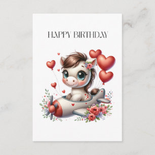 Tarjeta De Recepción Cumpleaños de Pony Pilot