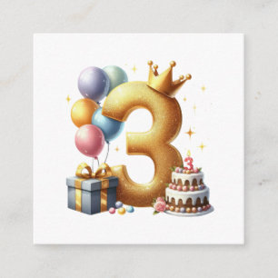 Tarjeta De Recepción Cumpleaños dorado 3