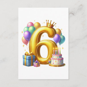 Tarjeta De Recepción Cumpleaños dorado 6