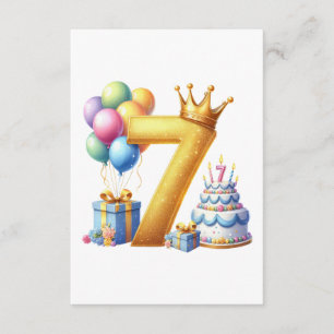 Tarjeta De Recepción Cumpleaños dorado 7