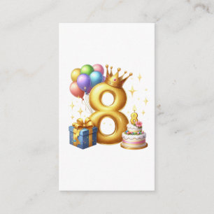 Tarjeta De Recepción Cumpleaños dorado 8