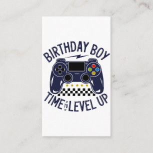 Tarjeta De Recepción Cumpleaños Niño Tiempo de Subir de Nivel