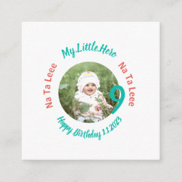 Tarjeta De Recepción Cumpleaños personalizado nombre con foto