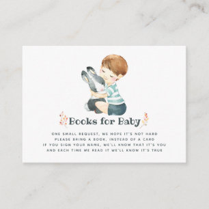 Tarjeta De Recepción Cunte Bunny Otoño - Solicitud de libro de Baby Sho