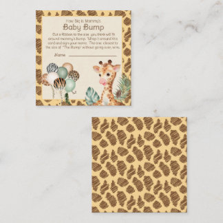 Tarjeta De Recepción Cura jirafa animal Imprimir juego de baches para b