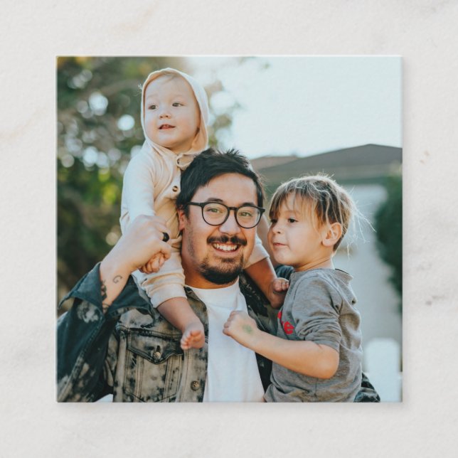 Tarjeta De Recepción Custom Photo (Anverso)