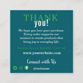 Tarjeta De Recepción Customer Appreciation Business Note Card