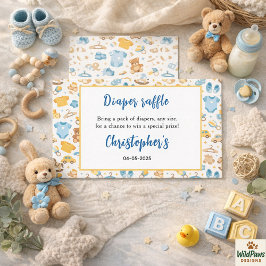 Tarjeta De Recepción Cute Baby Clothes & Toys Boy Baby Shower