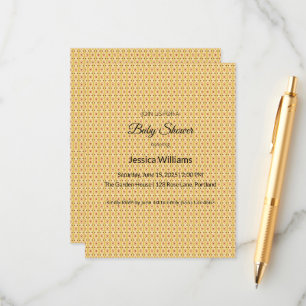 Tarjeta De Recepción Cute Boho Baby Shower Género neutro, Personalizabl