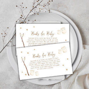 Tarjeta De Recepción Cute Boho Es Más Gracioso Estrellas Libros Para Ba