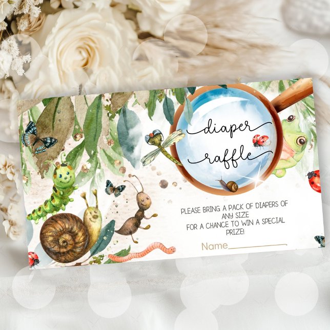 Tarjeta De Recepción Cute Bug & Caterpillar Baby Shower (Whimsical bug and caterpillar baby shower invitations! Adorable woodland theme with ladybugs, bees, )