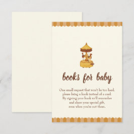 Tarjeta De Recepción Cute carrusel de agua neutra de género ducha de be