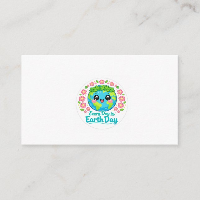 Tarjeta De Recepción Cute Earth Day Enclosure Card (Anverso)