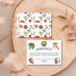 Tarjeta De Recepción Cute Farm Green Rustic Veggie