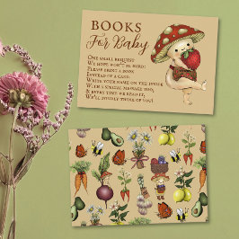 Tarjeta De Recepción Cute Farmers Market Books for Baby Shower Request