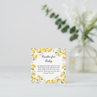 Tarjeta De Recepción Cute Lemon Citrus Fruit Libros De Verano Para Bebé