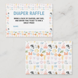 Tarjeta De Recepción Cute Ocean Under the Sea Animal Baby Shower