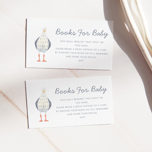 Tarjeta De Recepción Cute Seagull Nautical Baby Shower (Subido por el creador)