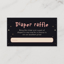 Tarjeta De Recepción Cute Spooky Halloween Diaper Raffle