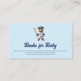 Tarjeta De Recepción Cute Teddy Béisbol Bots for Baby Insert