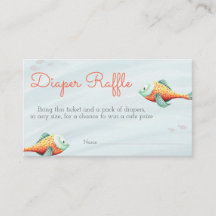 Cute Under the Sea Fish Neutral Twin Diaper Raffle