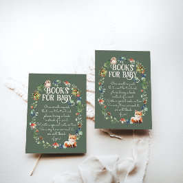 Tarjeta De Recepción Cute Woodland Animal Adventure Neutral Baby Shower