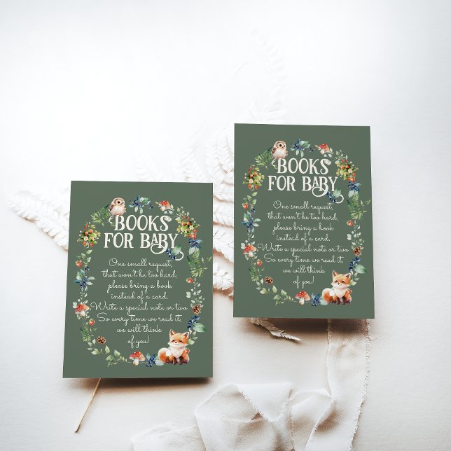 Tarjeta De Recepción Cute Woodland Animal Adventure Neutral Baby Shower (Subido por el creador)