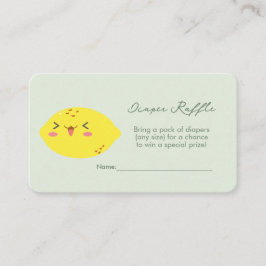 Tarjeta De Recepción Cutie Lemon Citrus Diaper Raffle