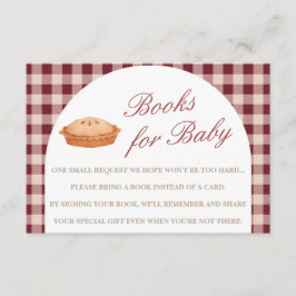Tarjeta De Recepción Cutie Pie Baby Shower Books For Baby Card