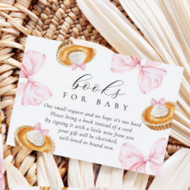 Tarjeta De Recepción Cutie Pie Baby Shower Books para el bebé