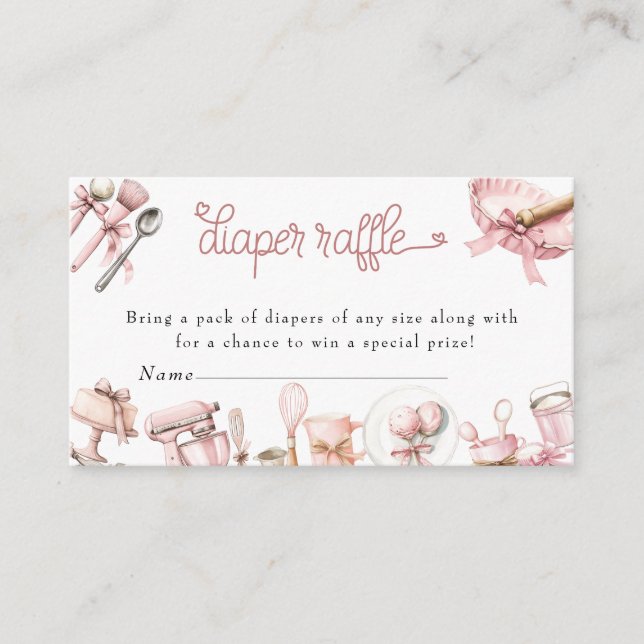 Tarjeta De Recepción Cutie Pie | Baby Shower de Chica rosa acuarela (Anverso)