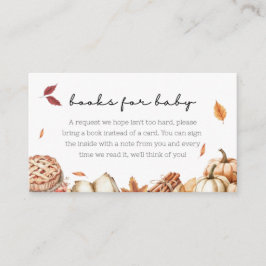 Tarjeta De Recepción Cutie Pie Baking Boys Para Baby Fall Baby Shower