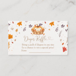 Tarjeta De Recepción Cutie Pie Género Neutral Diaper Raffle