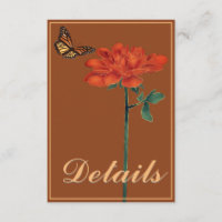 Dahlia de Mariposa Monarca Detalles de Terracota