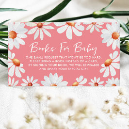 Tarjeta De Recepción Daisies acuarelas Libros Para Bebés