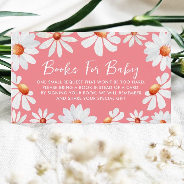 Tarjeta De Recepción Daisies acuarelas Libros Para Bebés (Subido por el creador)