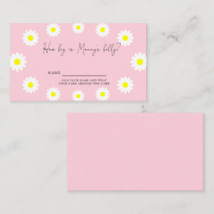 Tarjeta De Recepción Daisies - Qué grande es la barriga de la mamá
