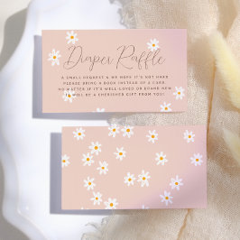 Tarjeta De Recepción Daisy Flores Boho Rosa Floral Baby Shower